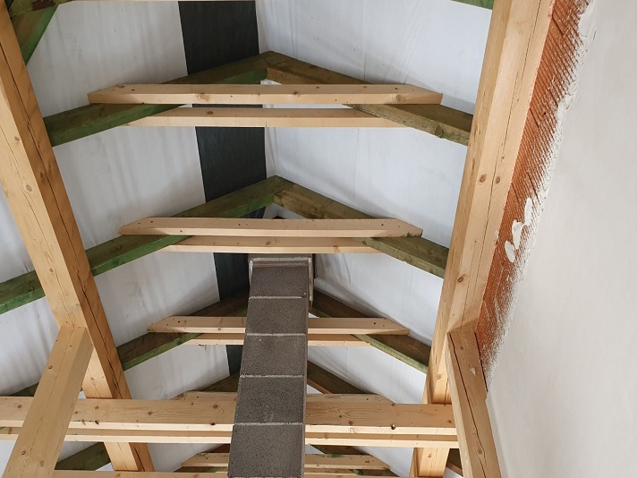 Izolacja TermoPianą OK dachu domu jednorodzinnego  województwo śląskie, Katowice